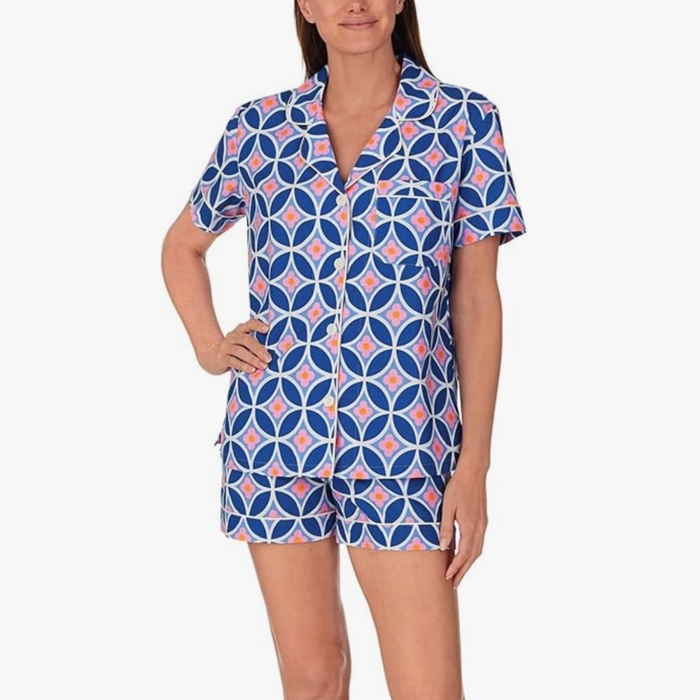 ❤️ Bed Head Classic Shorty PJ Pajama Two-Piece Set Size Small NWT